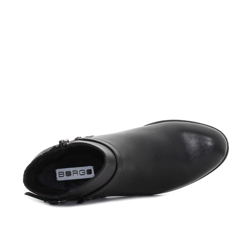 Borgo - Anna fekete női bokacsizma