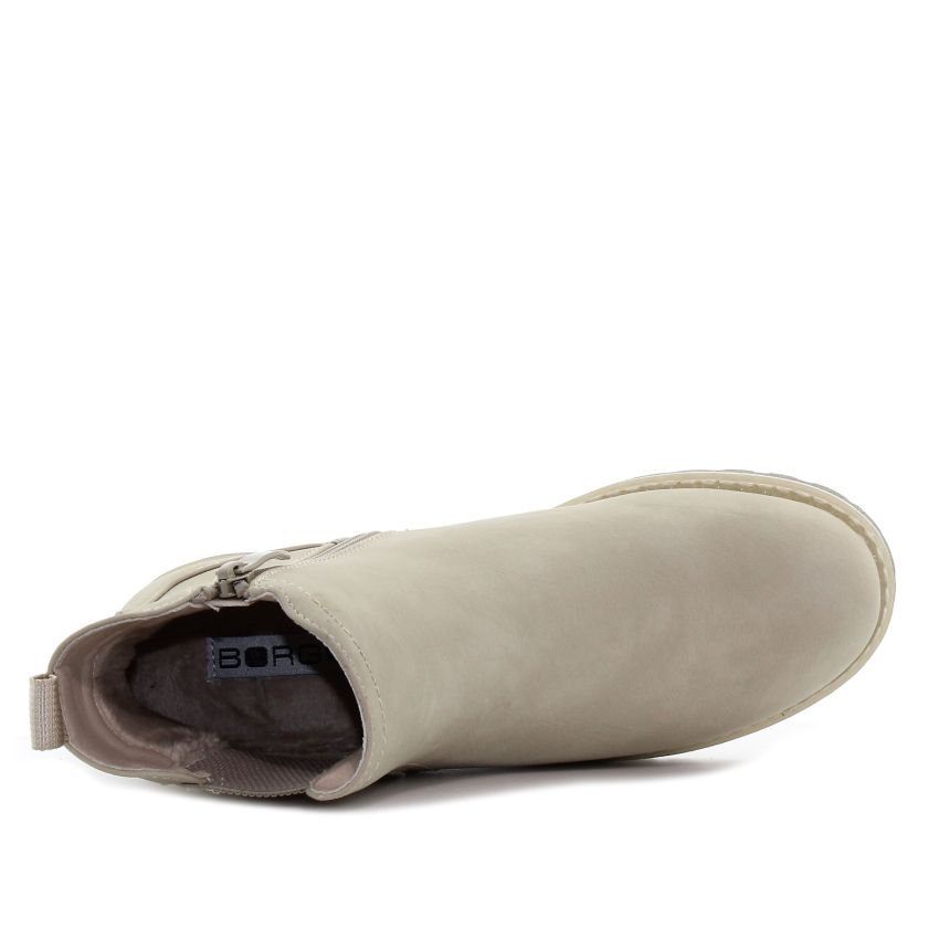 Borgo - Mira bézs női bokacsizma