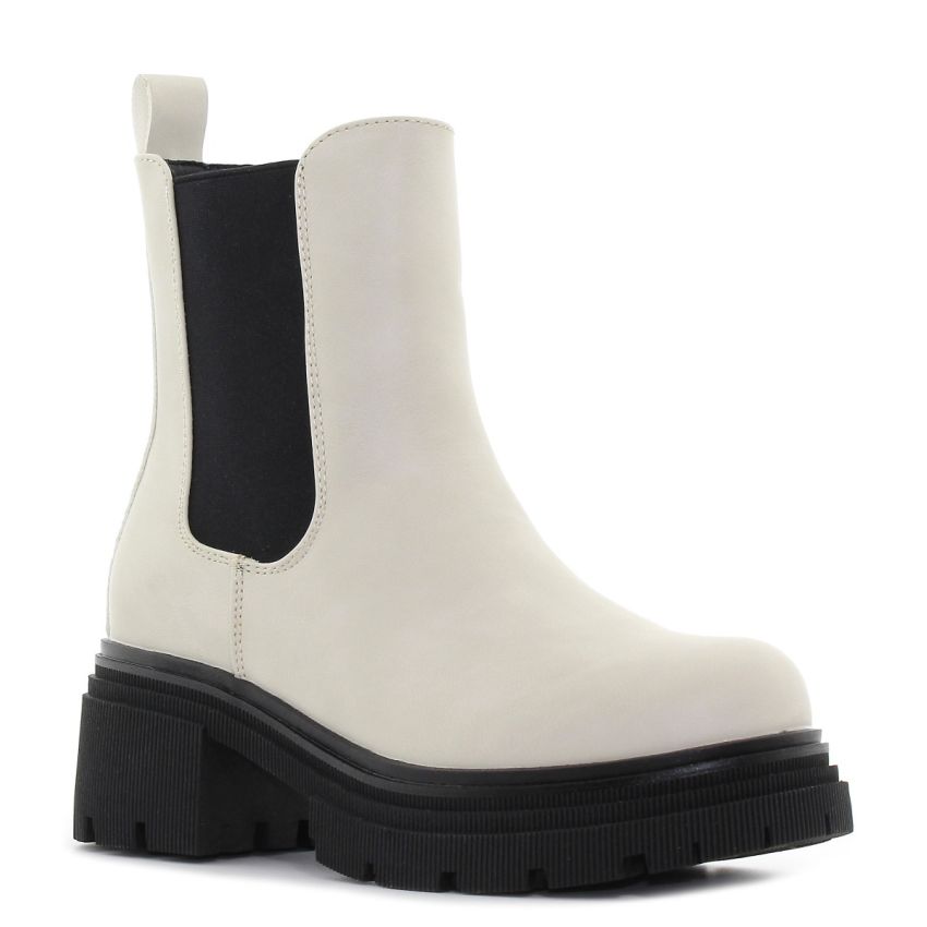 Borgo - Tina bézs női bokacsizma