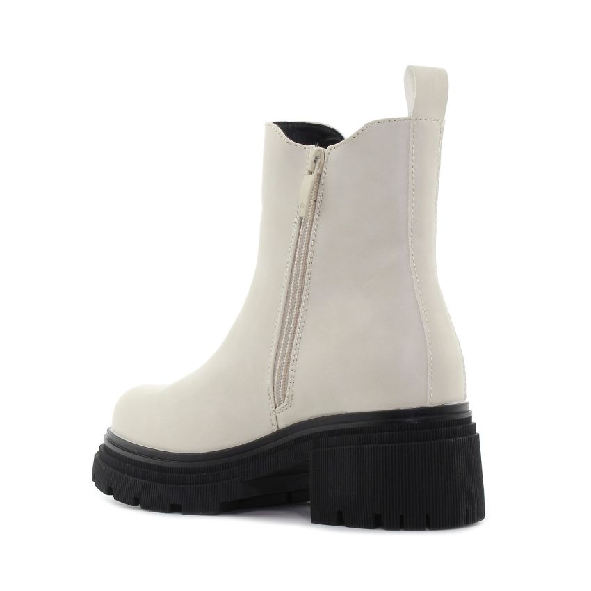 Borgo - Tina bézs női bokacsizma