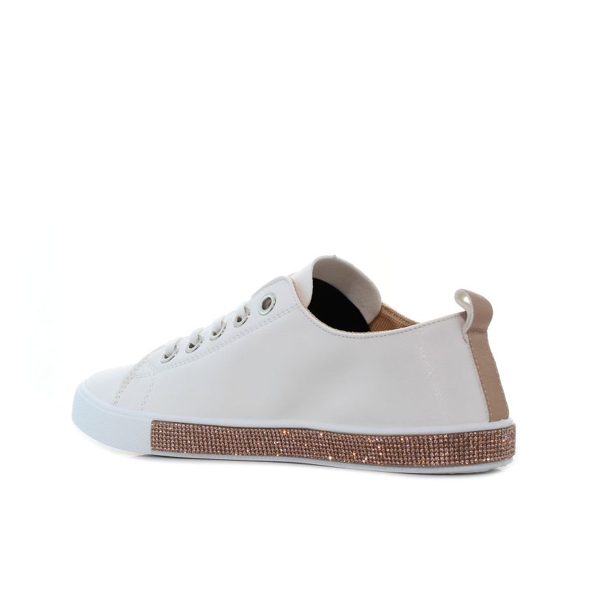 Yolera - Glam fehér női cipő