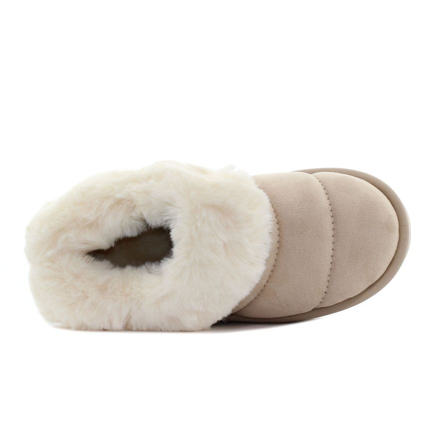 Yolera - Beli  bézs női bokacsizma