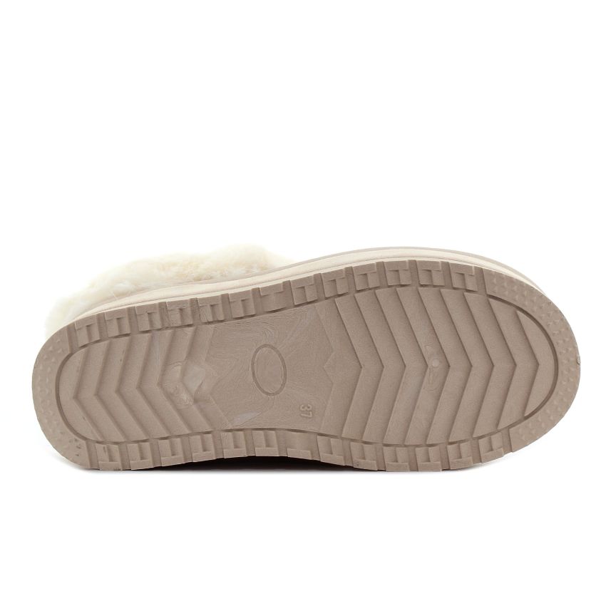 Yolera - Beli  bézs női bokacsizma