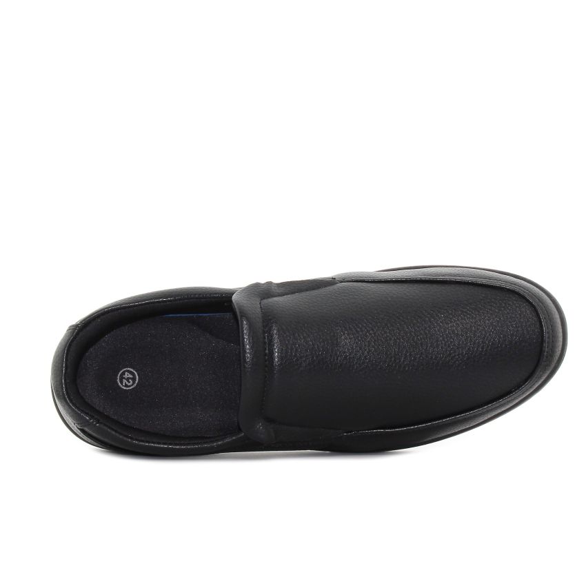 Yolera - Leo fekete férfi bebújós cipő