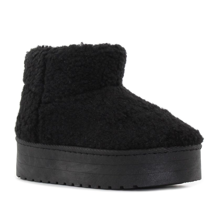 Yolera - Lina fekete női bokacsizma