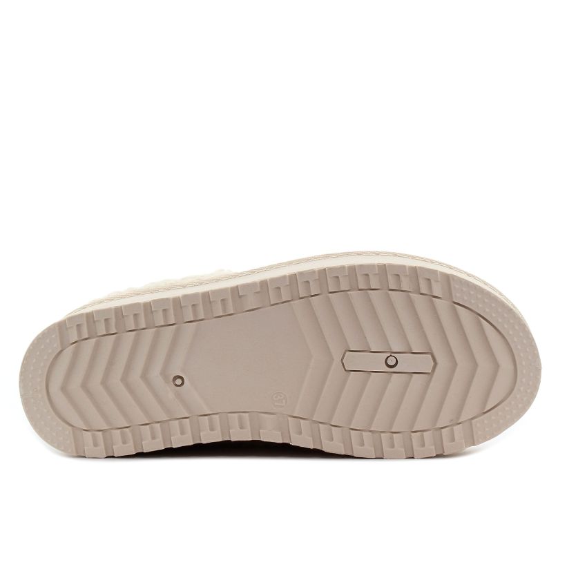 Yolera - Lina bézs női bokacsizma