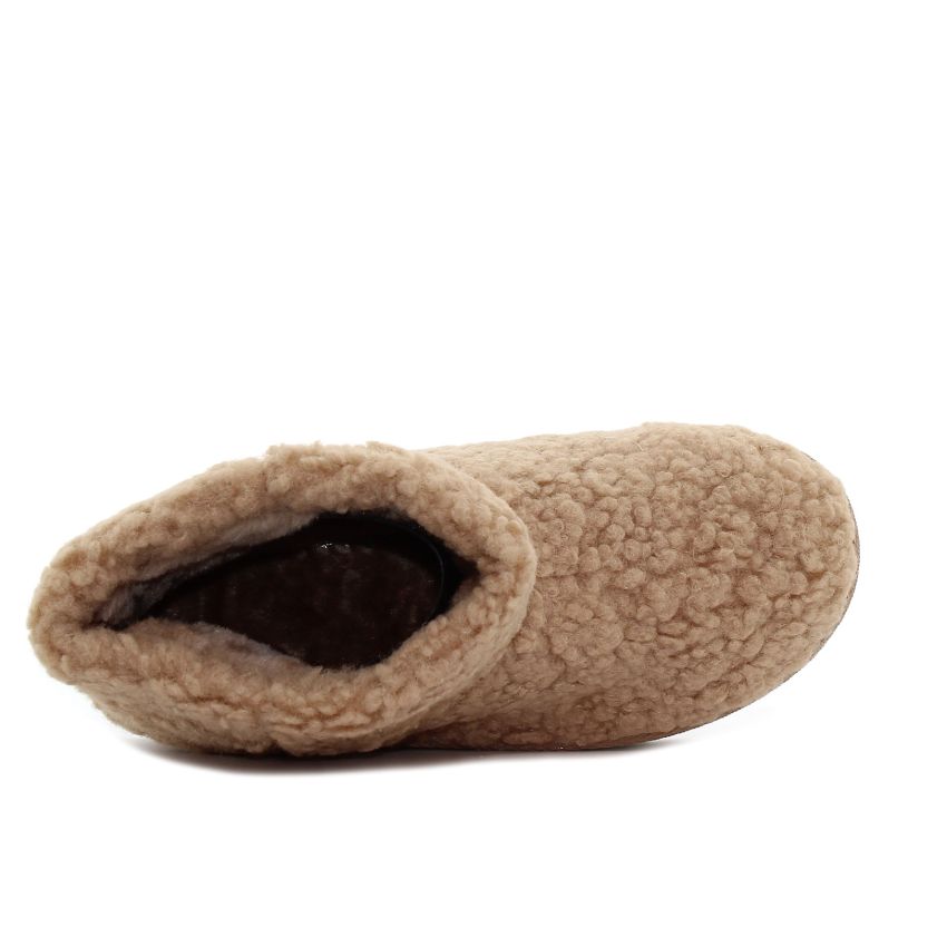 Yolera - Lina bézs női bokacsizma