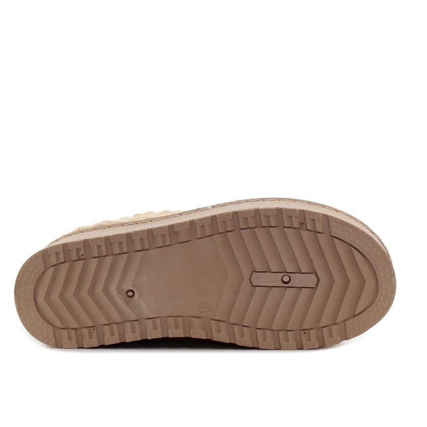 Yolera - Lina bézs női bokacsizma