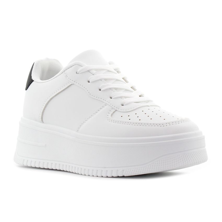 Yolera - Ava fehér-fekete női cipő