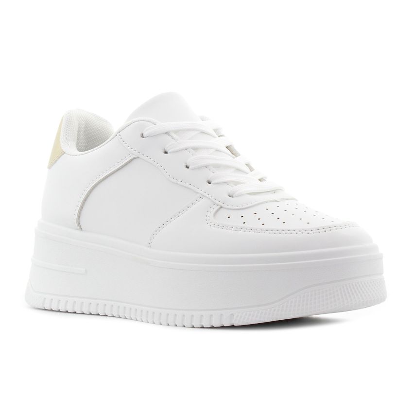 Yolera - Ava fehér-arany női cipő