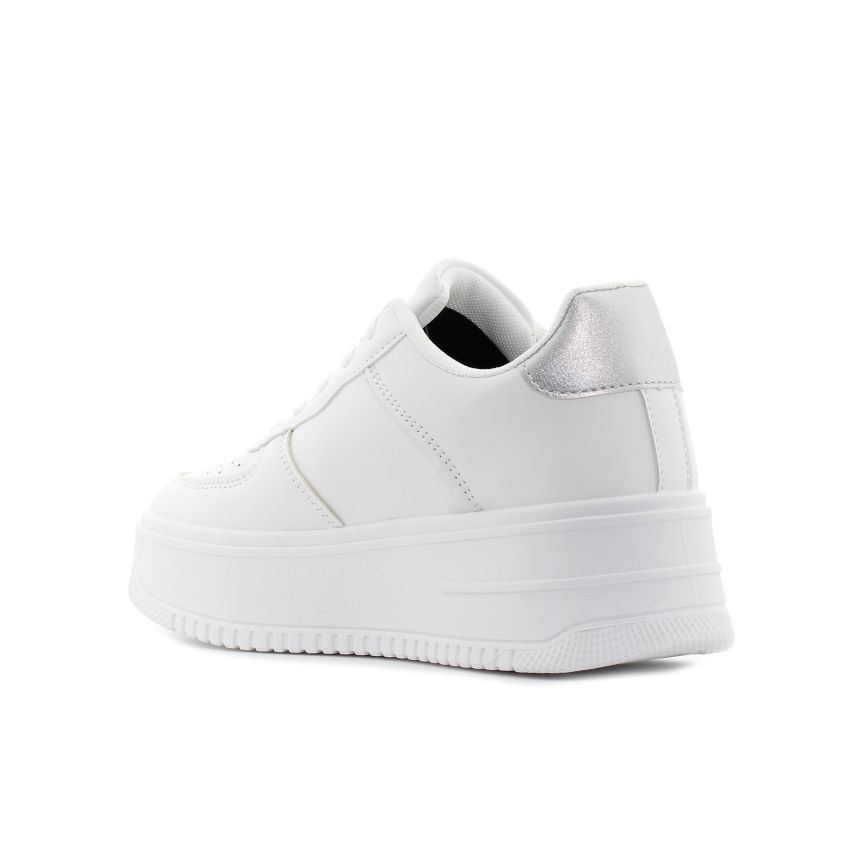 Yolera - Ava fehér-ezüst női cipő