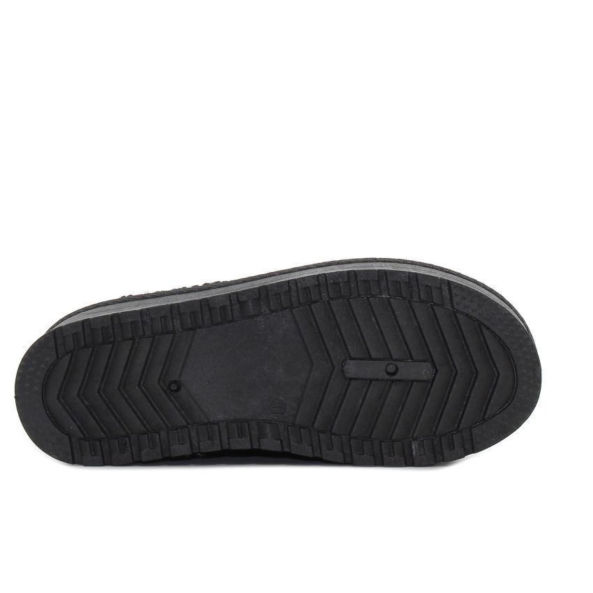 Yolera - Platform fekete női papucs