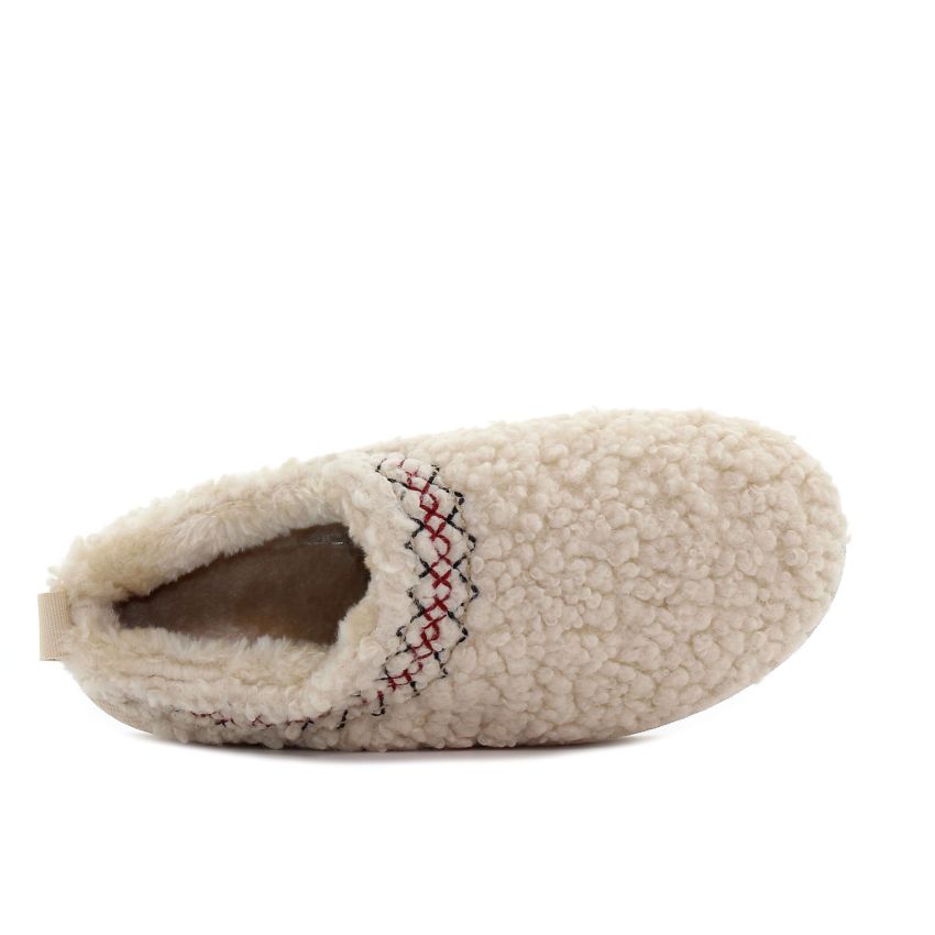 Yolera - Platform bézs női papucs