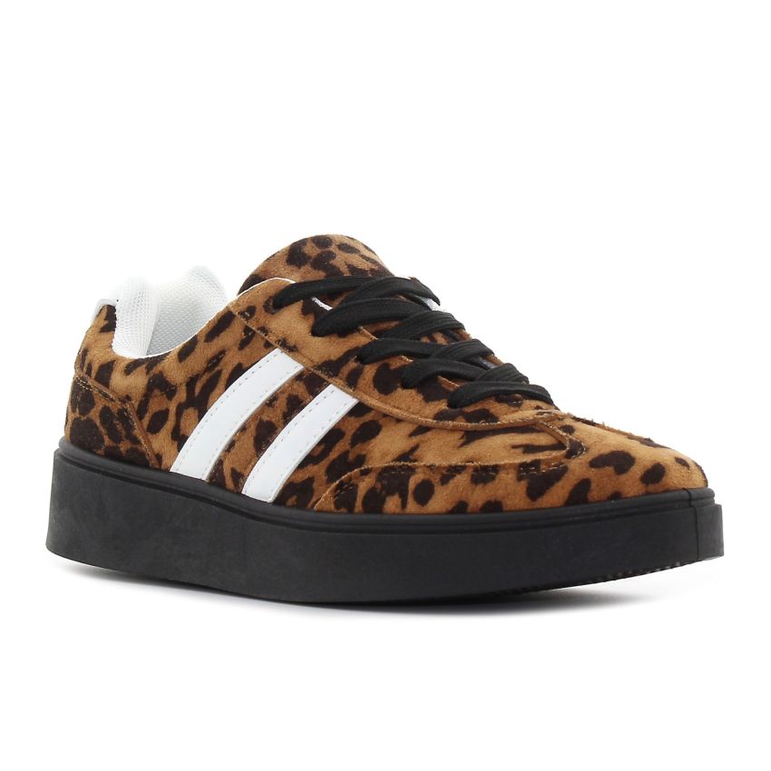 Yolera - Jenna leopárd mintás női cipő