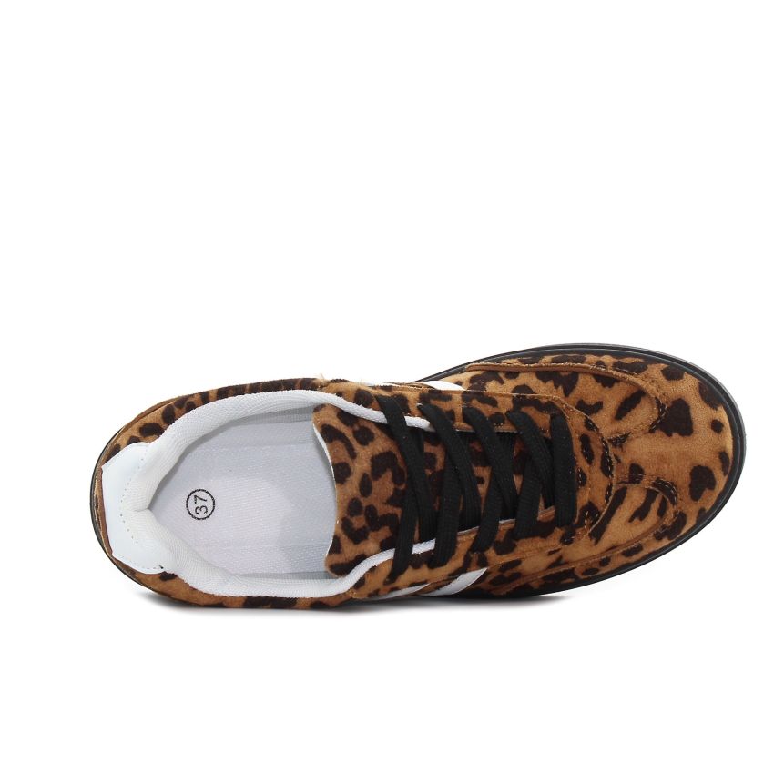 Yolera - Jenna leopárd mintás női cipő