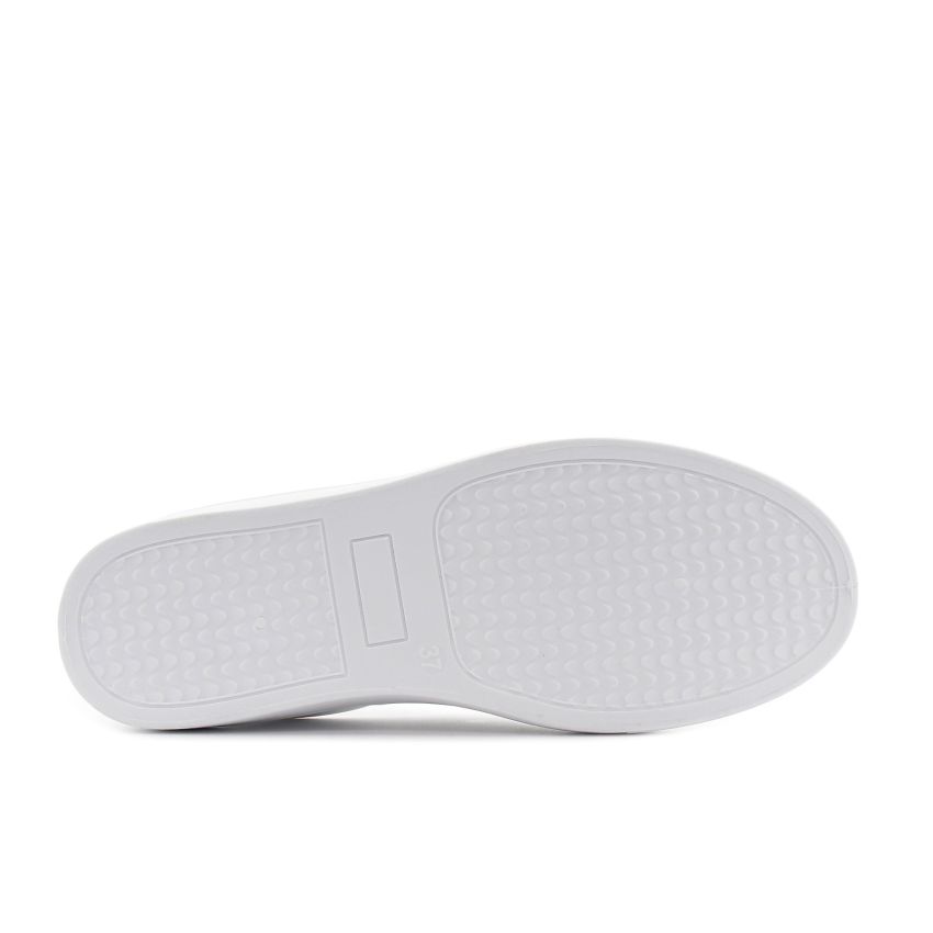 Yolera - Audrey fehér női bebújós cipő