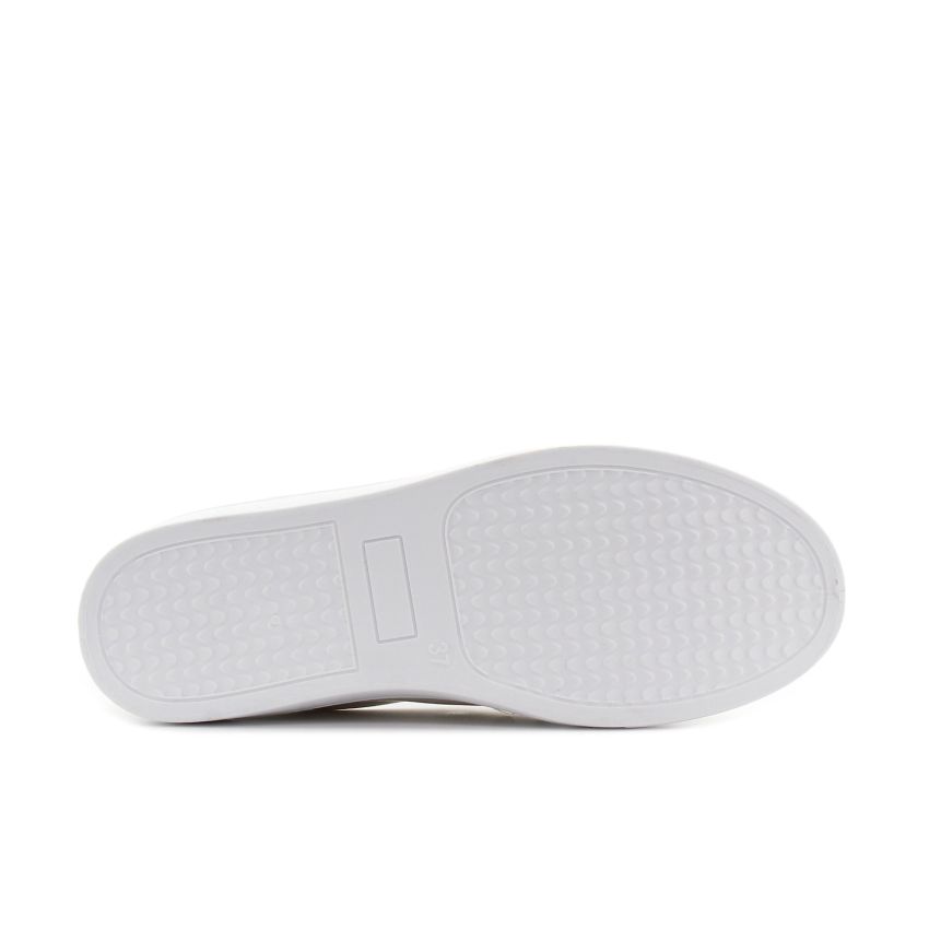 Yolera - Audrey bézs női belebújós cipő