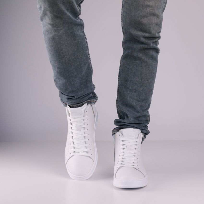 Calvin Klein High Top Lace Up fehér férfi cipő