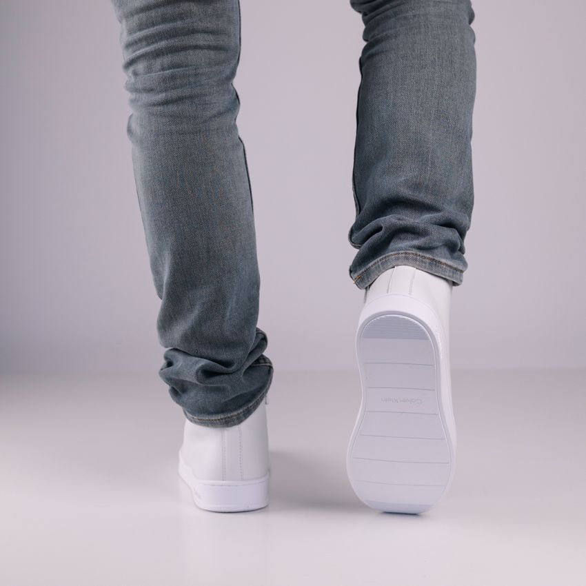 Calvin Klein High Top Lace Up fehér férfi cipő
