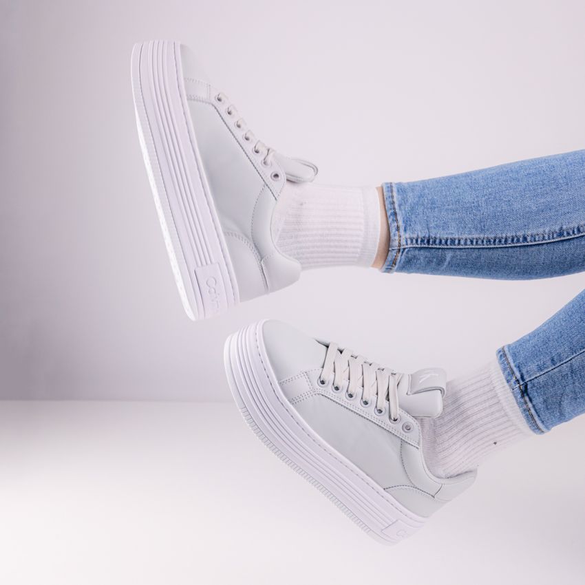 Calvin Klein Bold Platform szürke platformos női cipő