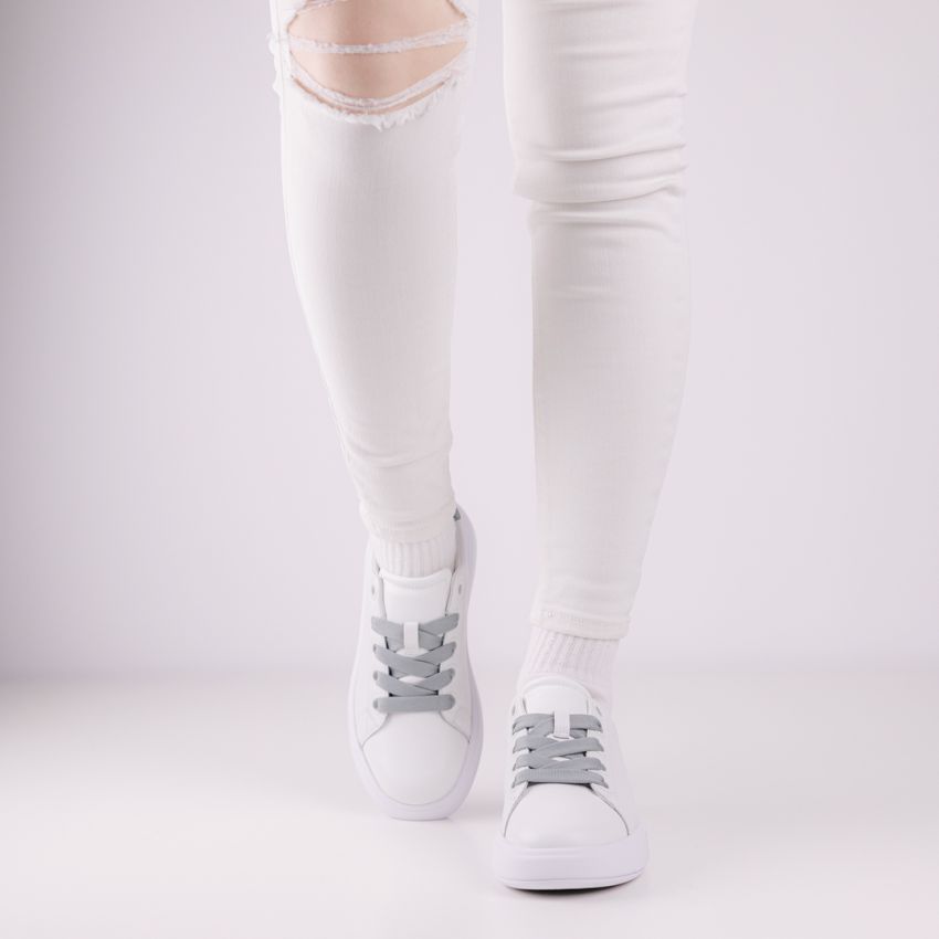 Calvin Klein Cupsole Lace Up fehér női cipő