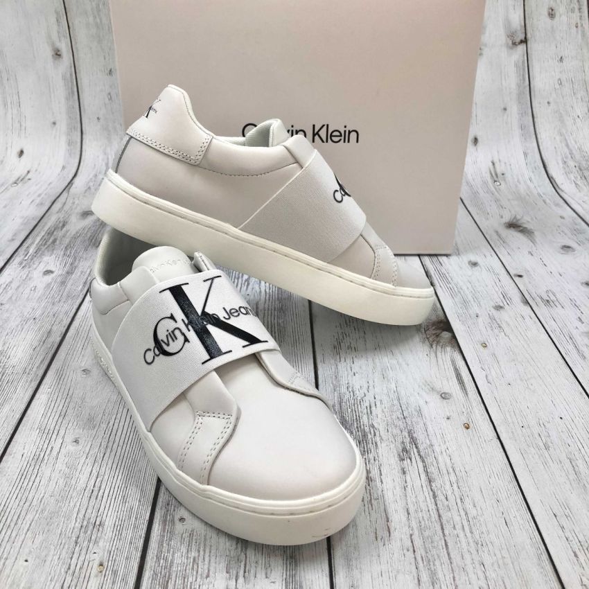 Calvin Klein Classic Cupsole Slip-On fehér női bebújós cipő