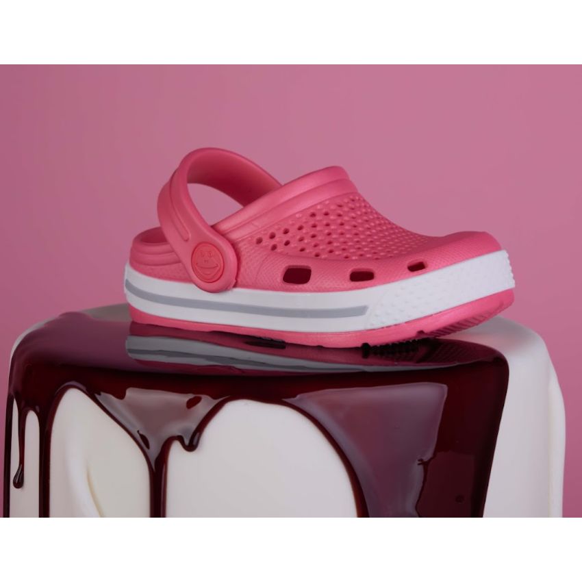 Coqui Lindo magenta gyerek papucs