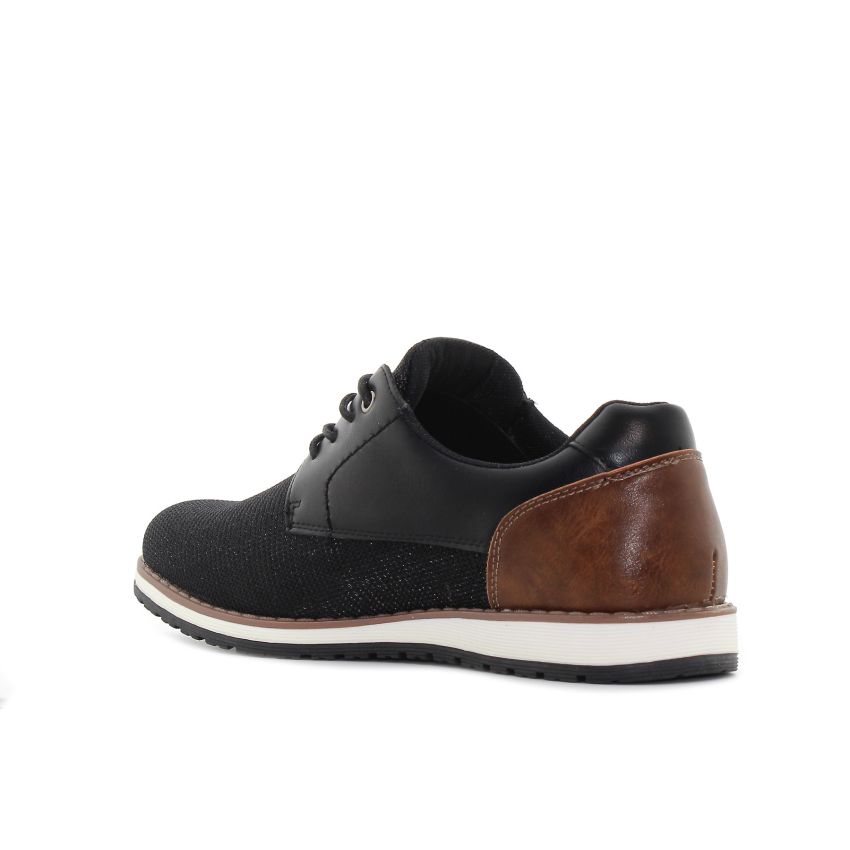 Yolera - Jeff fekete férfi cipő