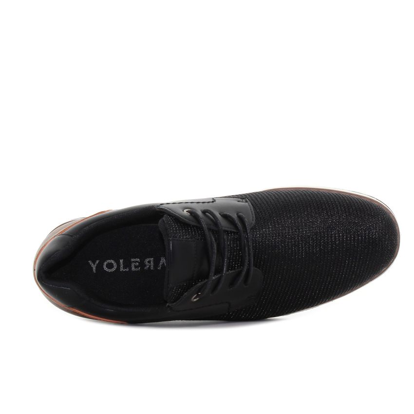 Yolera - Jeff fekete férfi cipő