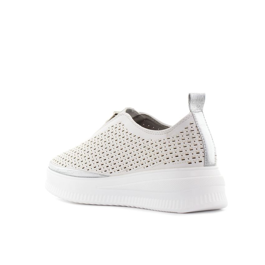 Yolera - Neagley törtfehér bebújós női cipő