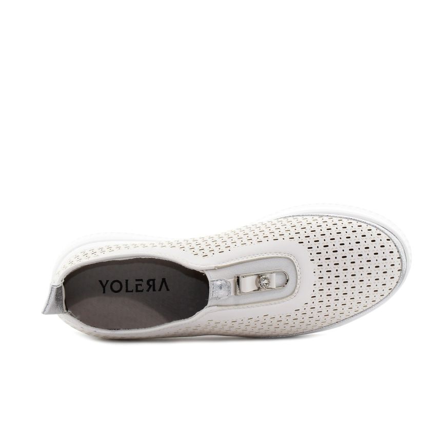 Yolera - Neagley törtfehér bebújós női cipő