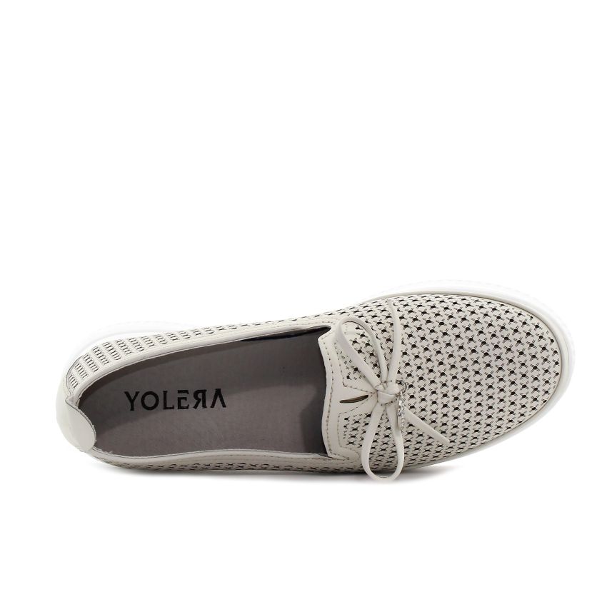 Yolera - Bea bézs női bebújós cipő