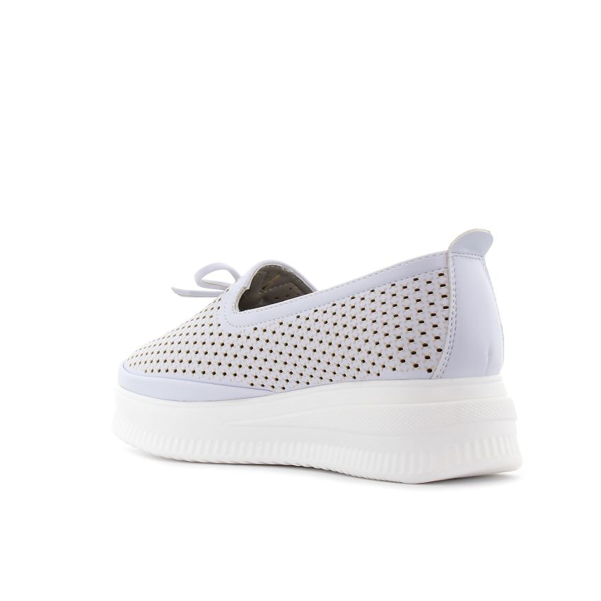 Yolera - Bea világosszürke női bebújós cipő