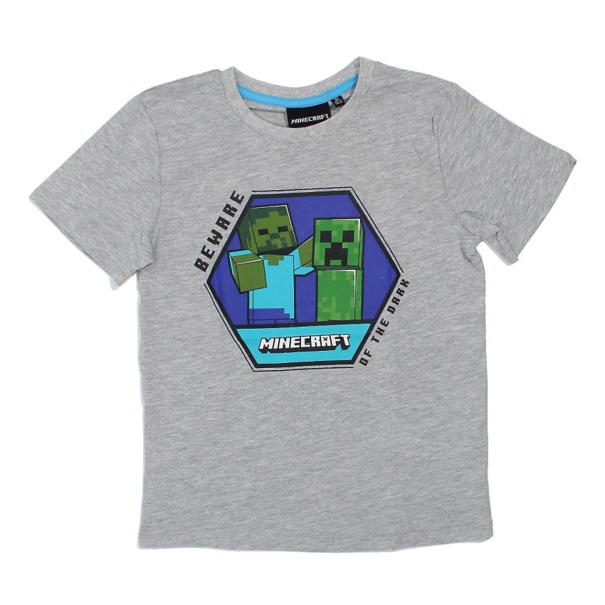 Disney Minecraft mintás szürke gyerek rövid ujjú