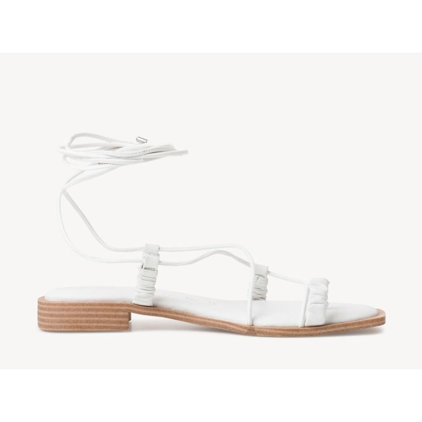 Tamaris fehér megkötős női szandál
