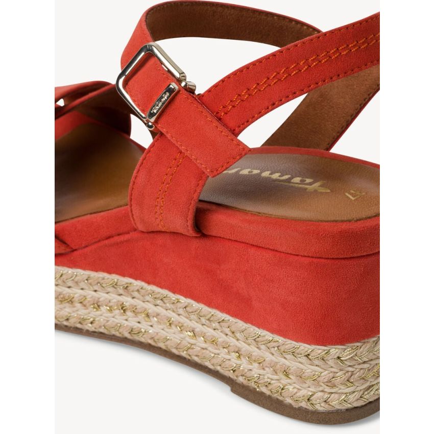 Tamaris narancs platformos női szandál