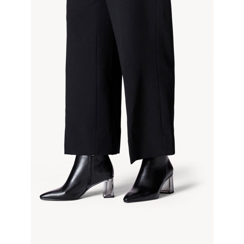 Tamaris fekete női bokacsizma