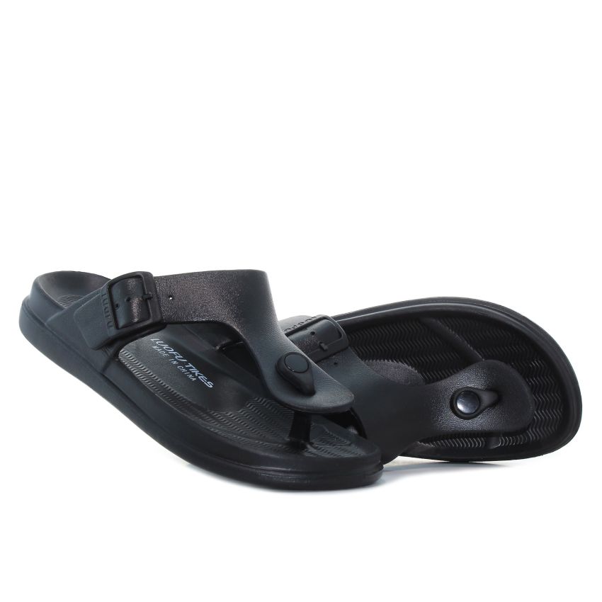 Luofu - Tikes fekete férfi papucs