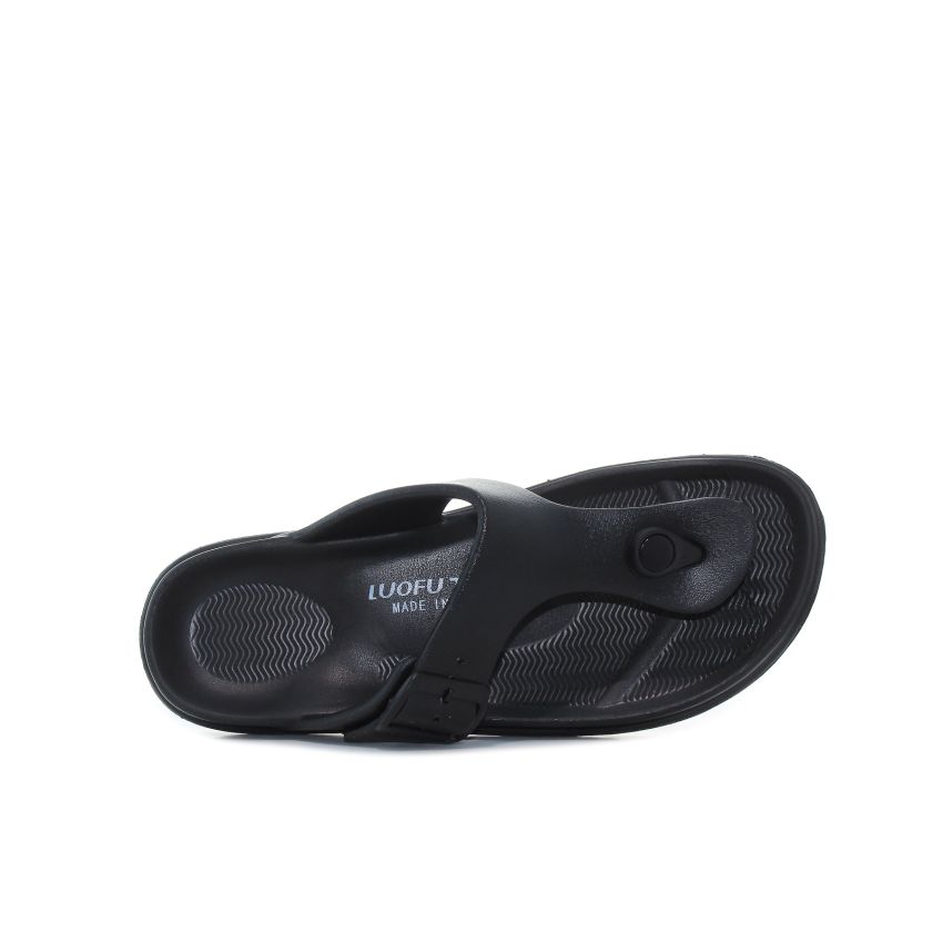 Luofu - Tikes fekete férfi papucs