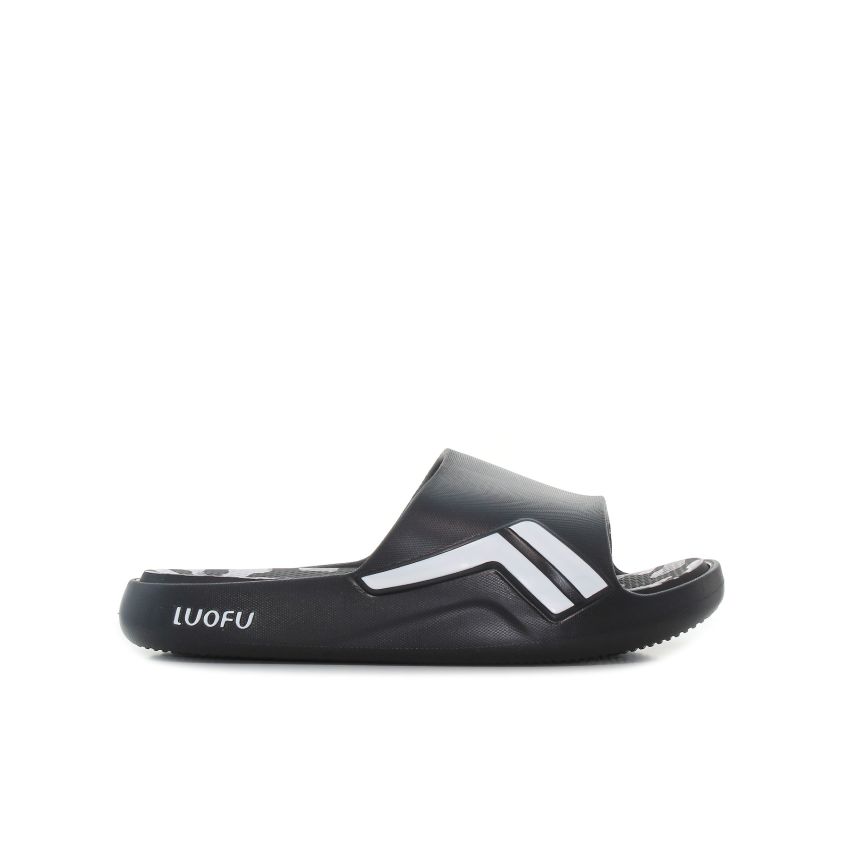 Luofu - Camouflage fekete férfi papucs