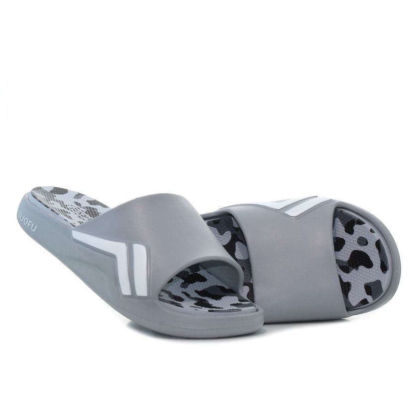 Luofu - Camouflage szürke férfi papucs