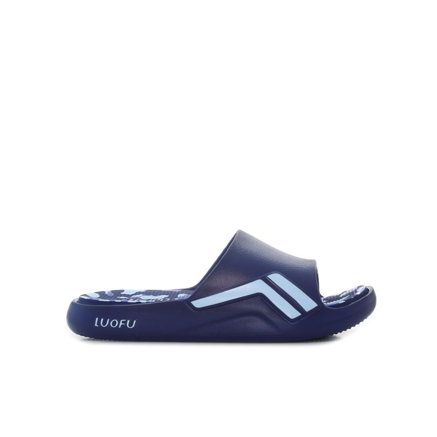 Luofu - Camouflage sötétkék férfi papucs