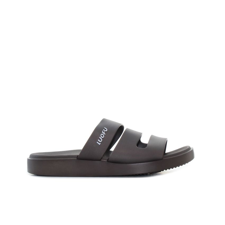 Luofu - Vigar barna férfi papucs