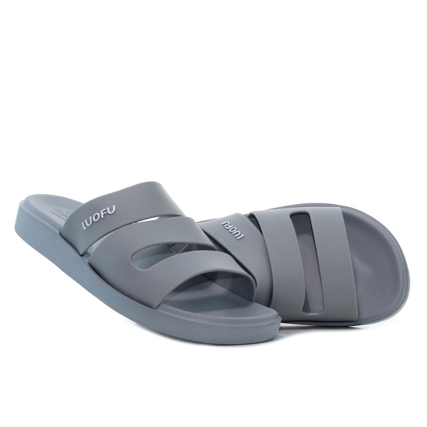 Luofu - Vigar szürke férfi papucs