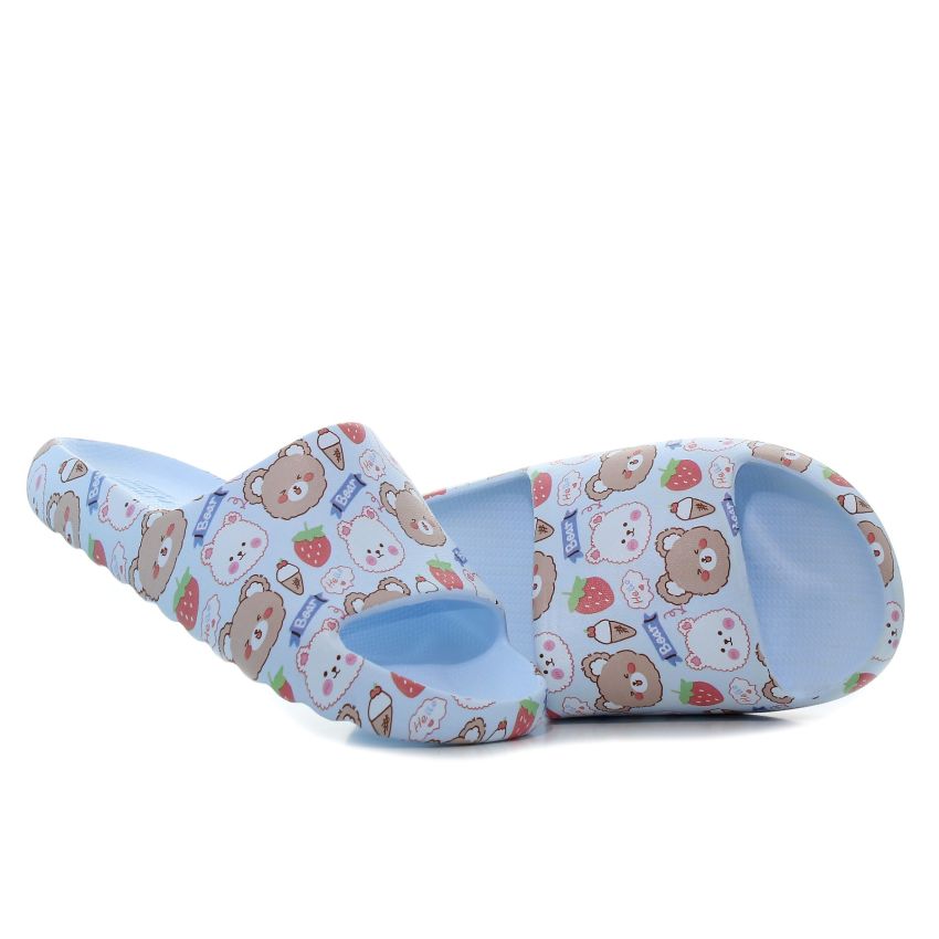Luofu Candy Bear kék gyerek papucs