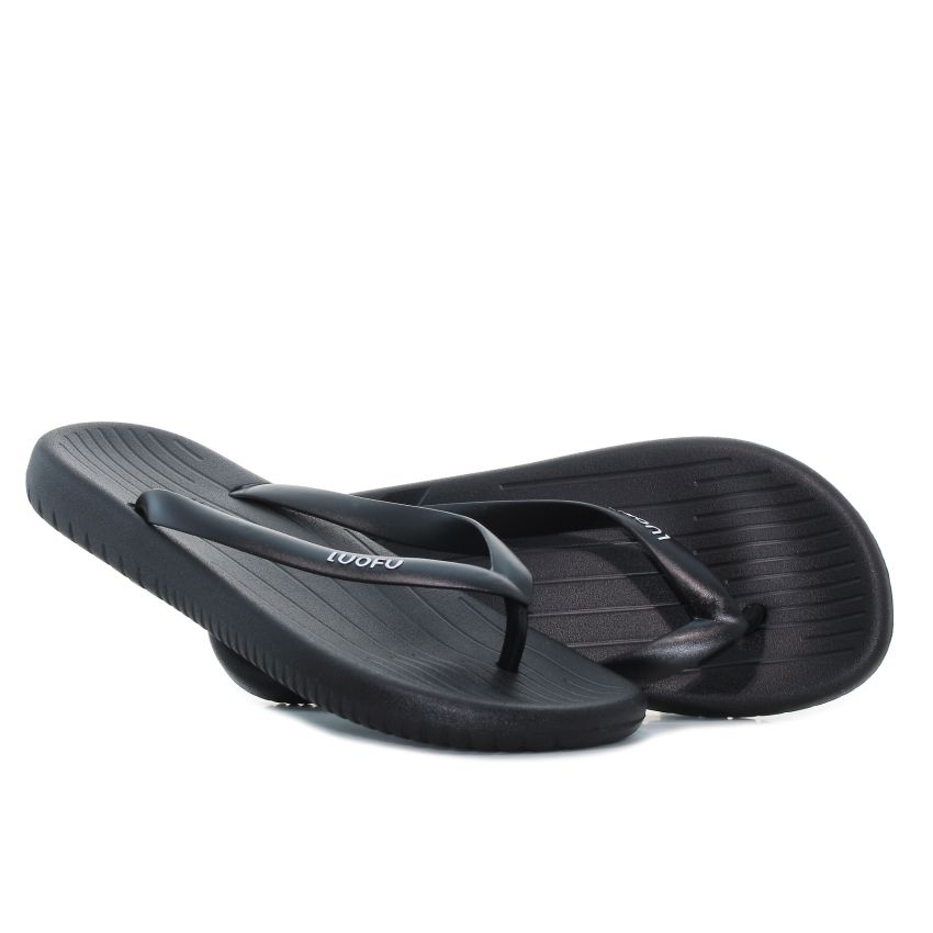 Luofu - Flip fekete férfi papucs