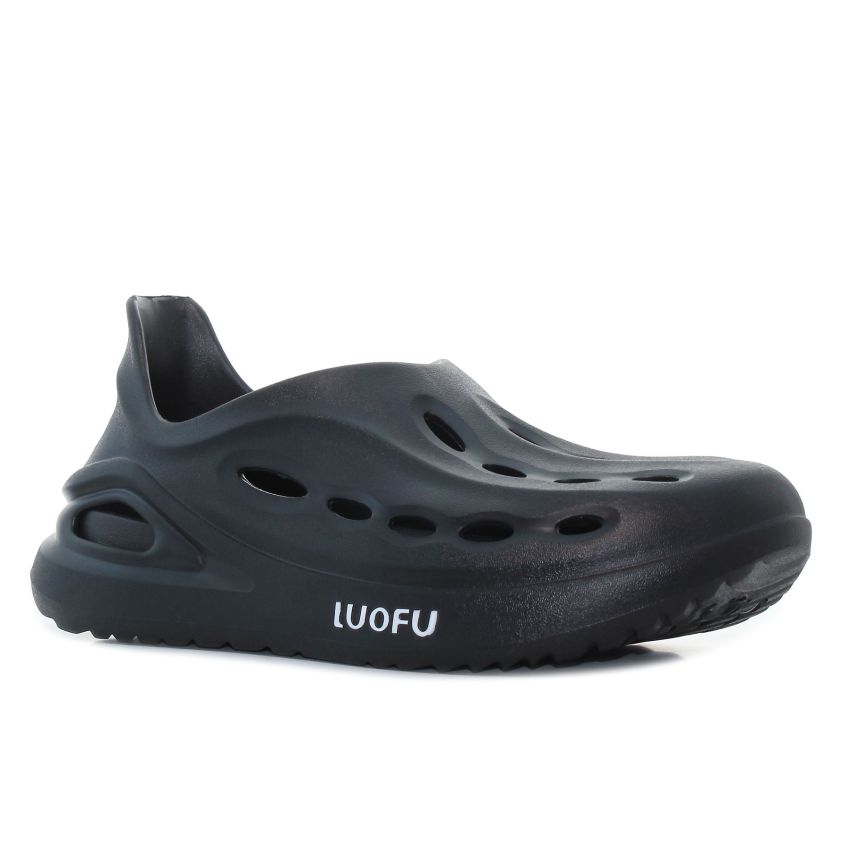 Luofu - Stylish fekete férfi papucs