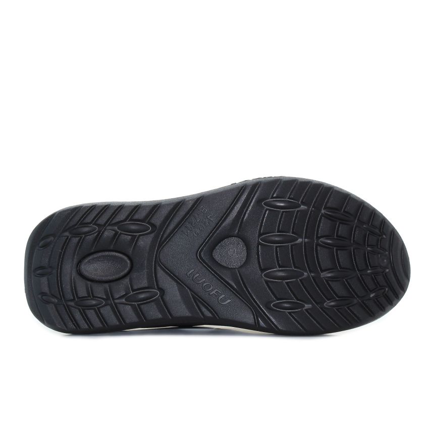 Luofu - Stylish fekete férfi papucs