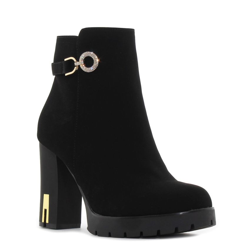 Yolera - Hanna fekete női bokacsizma