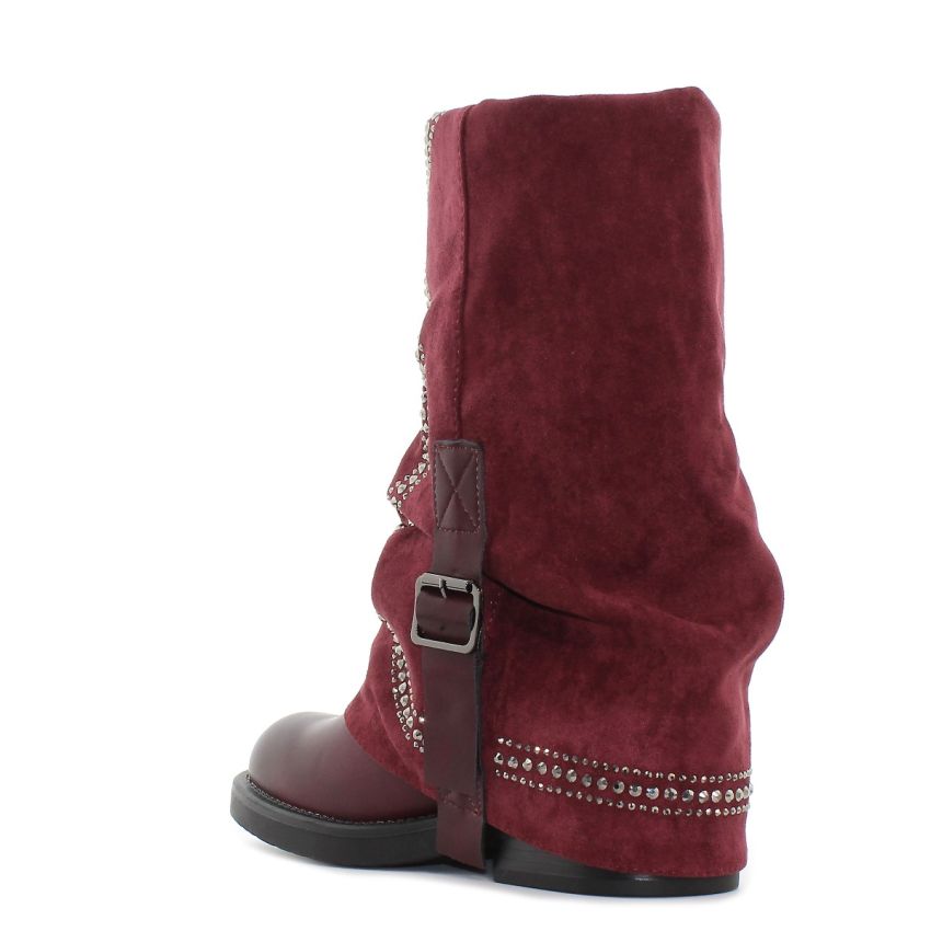 Yolera - Whitney bordó női csizma